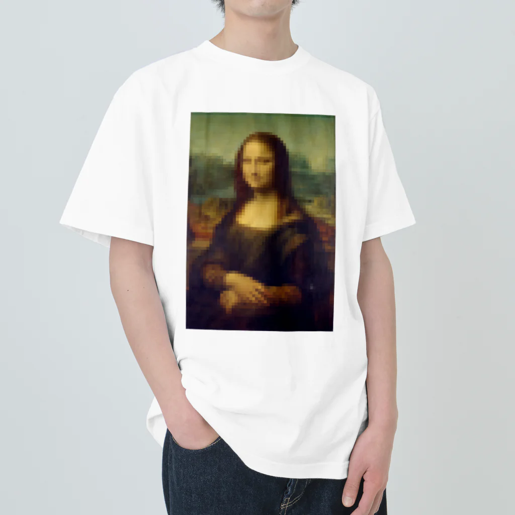 DRIPPEDのモザイクの女性 -the Mona Lisa モナ・リザ- ヘビーウェイトTシャツ