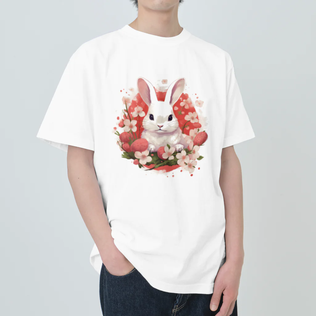 Mingle~DOPの桜シリーズ～うさぎ ヘビーウェイトTシャツ