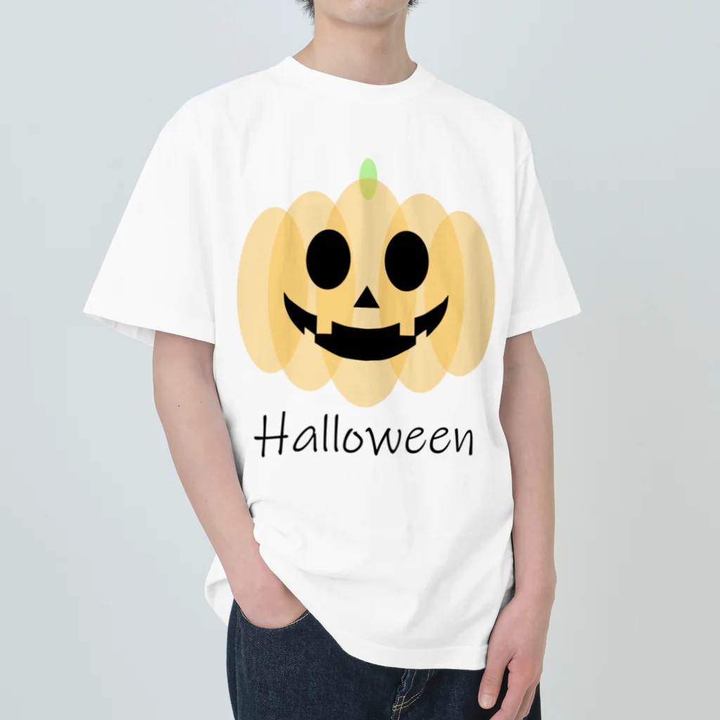 やし油のハロウィンかぼちゃ ヘビーウェイトTシャツ