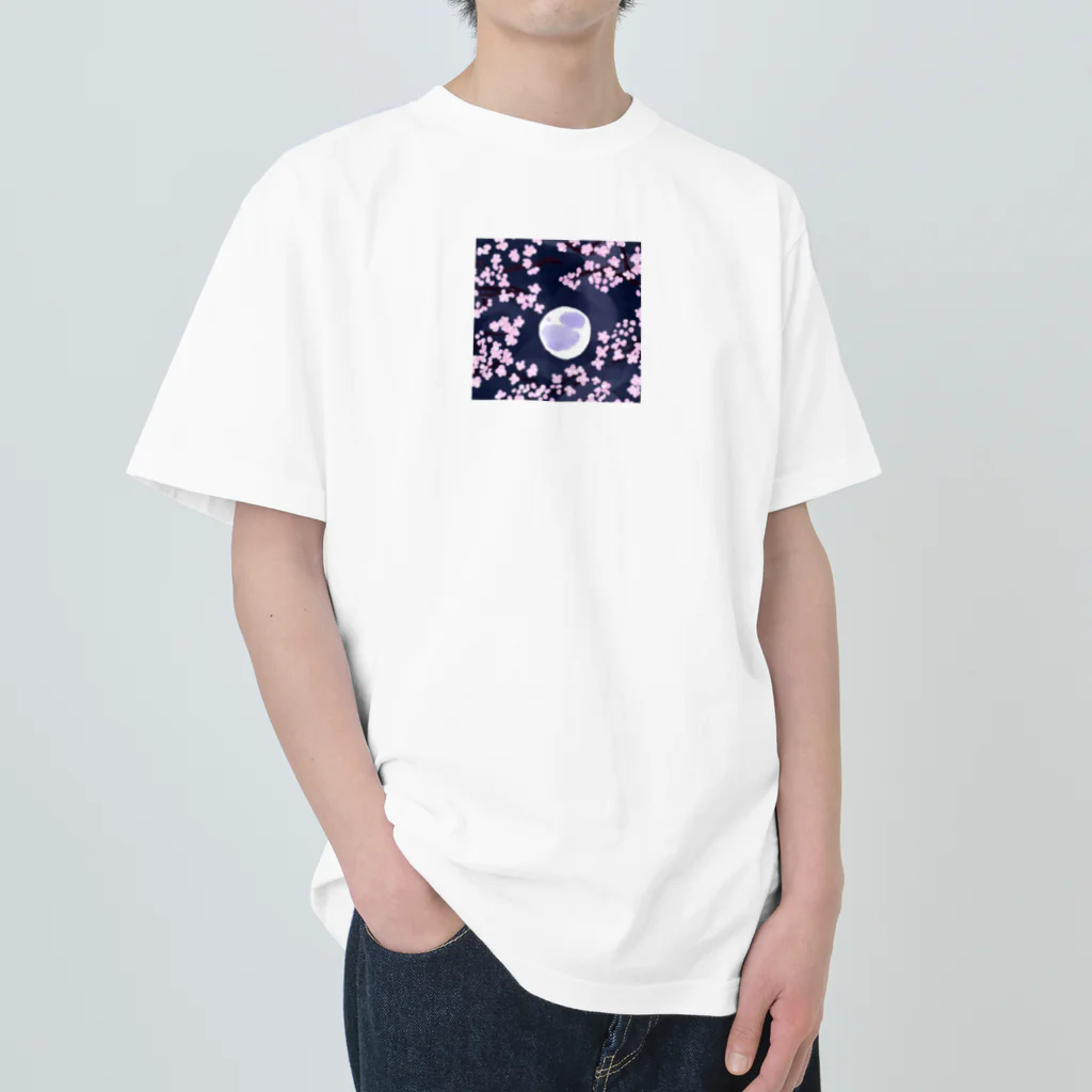 raran06の夜桜 Heavyweight T-Shirt