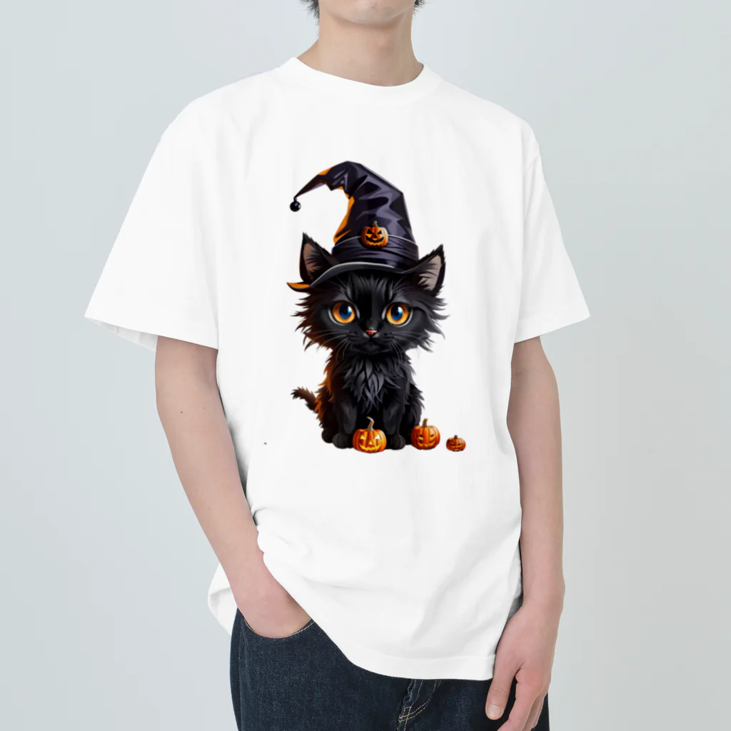 メガグッズの魔女っ子ねこ Heavyweight T-Shirt