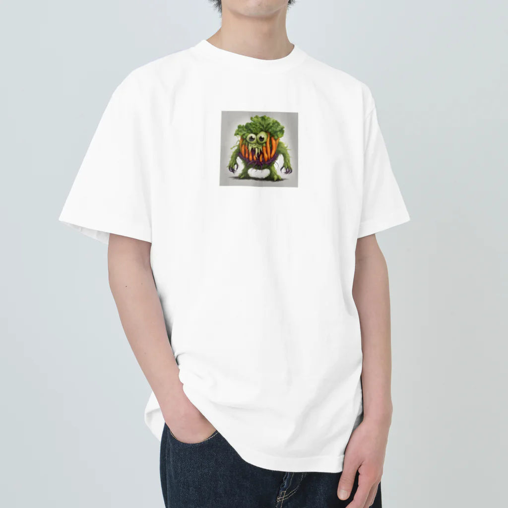 yasu_zatoの野菜の怪物 ヘビーウェイトTシャツ