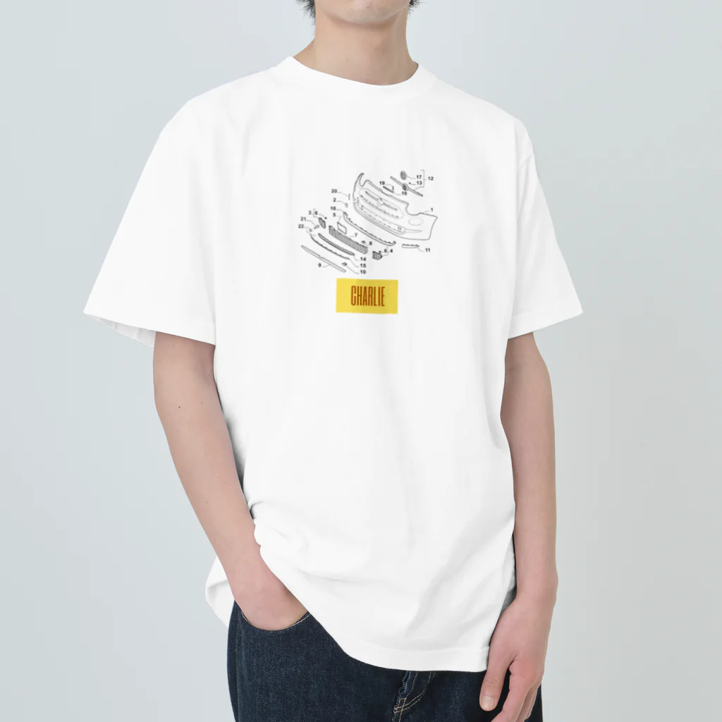 フルイチの趣味のベコベコバキバキTシャツ Heavyweight T-Shirt