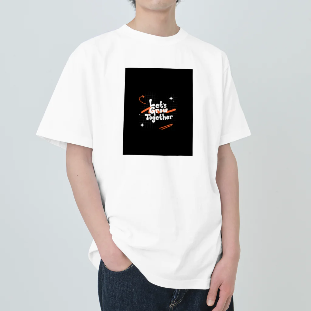 yusaki55maikingのアブストラクトタイポグラフィ Tシャツ Heavyweight T-Shirt