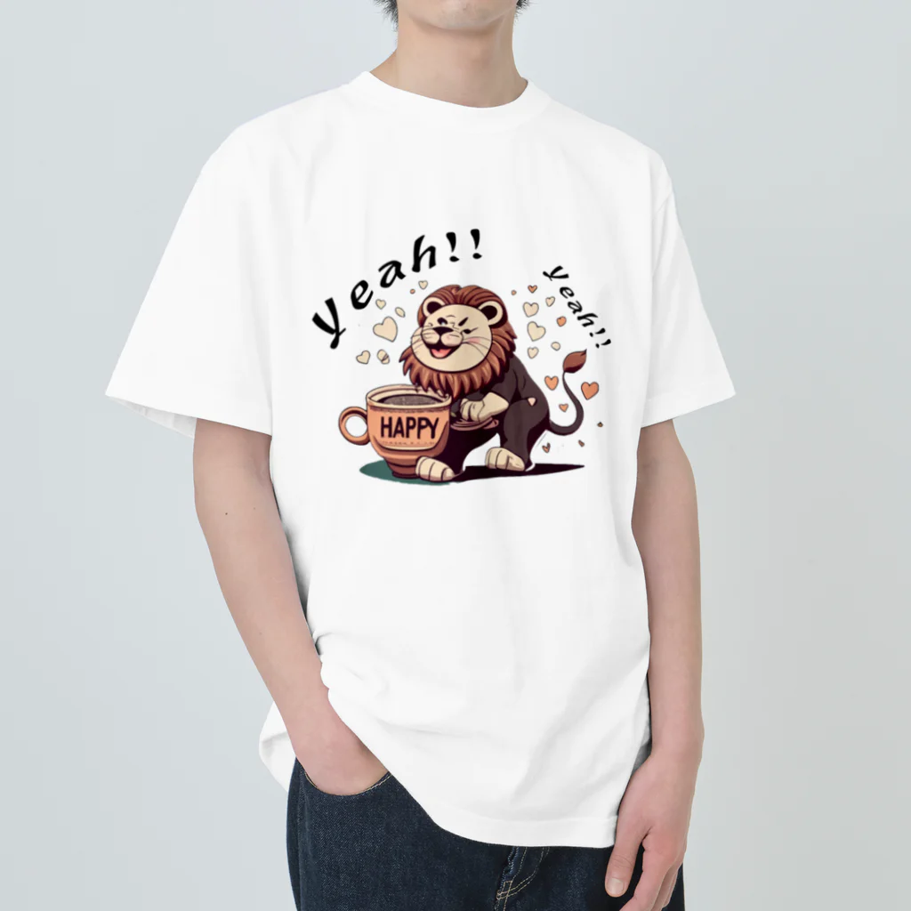 ピヨ爺の副業のほっとひとらいおん = らいきち = Heavyweight T-Shirt