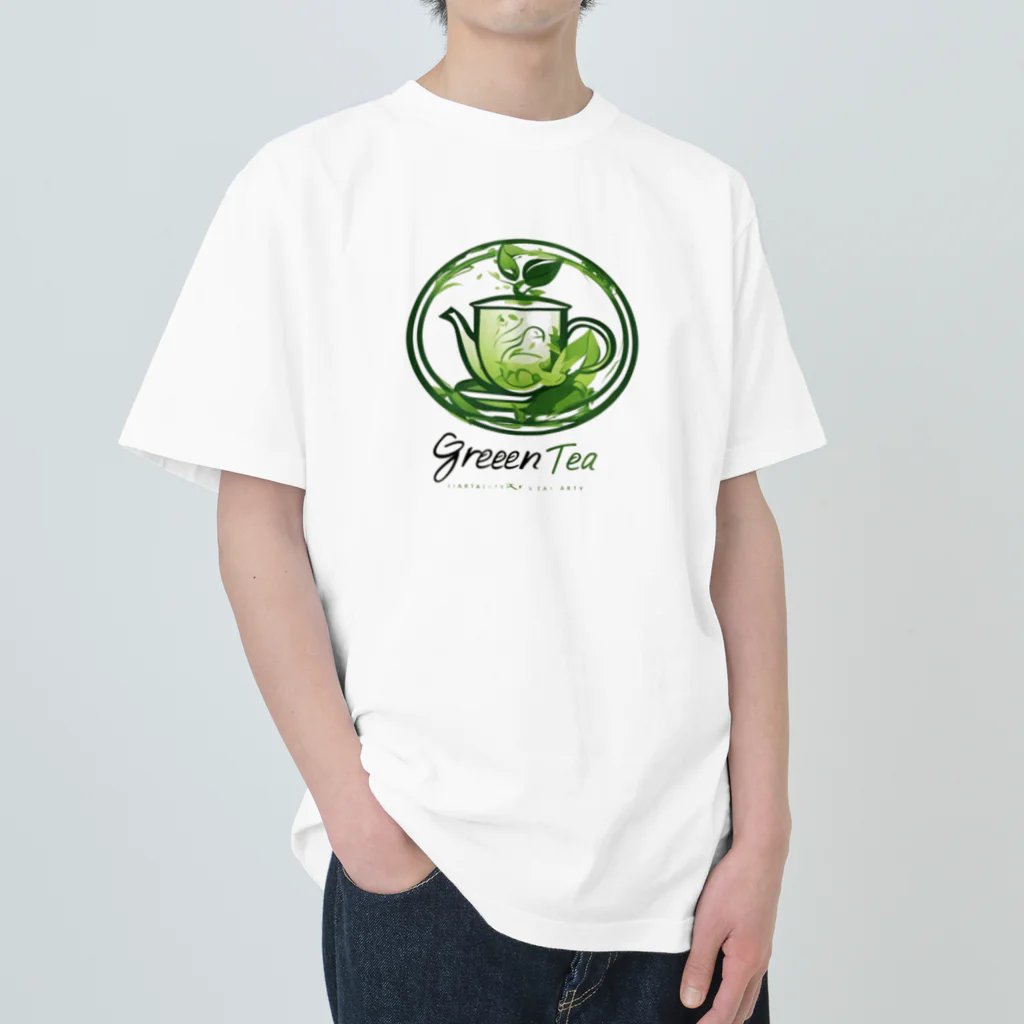 オレンジルーシーの癒しのグリーンティー Heavyweight T-Shirt