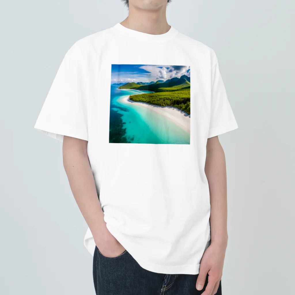 DapperMixの空からの楽園、透明な海グッズ Heavyweight T-Shirt