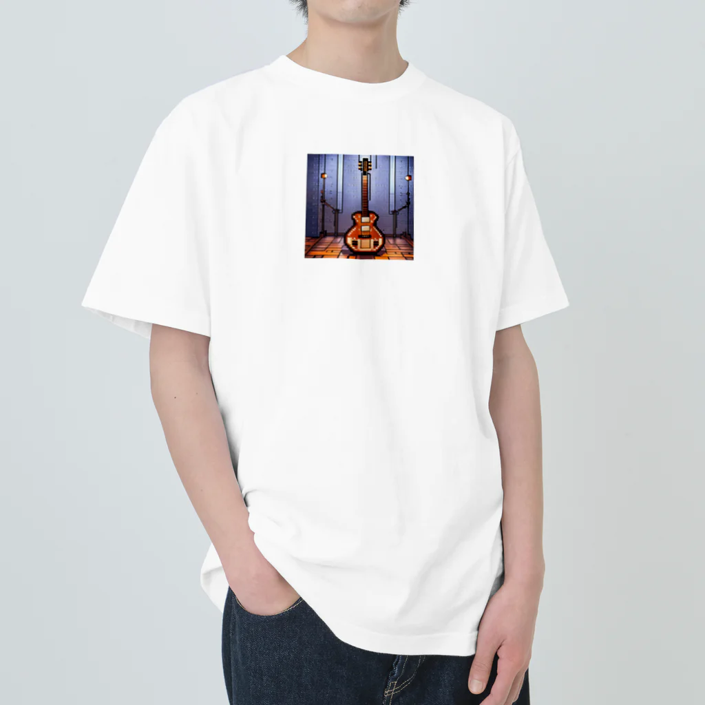 nomad4491のドット絵のペダルスチールギター Heavyweight T-Shirt