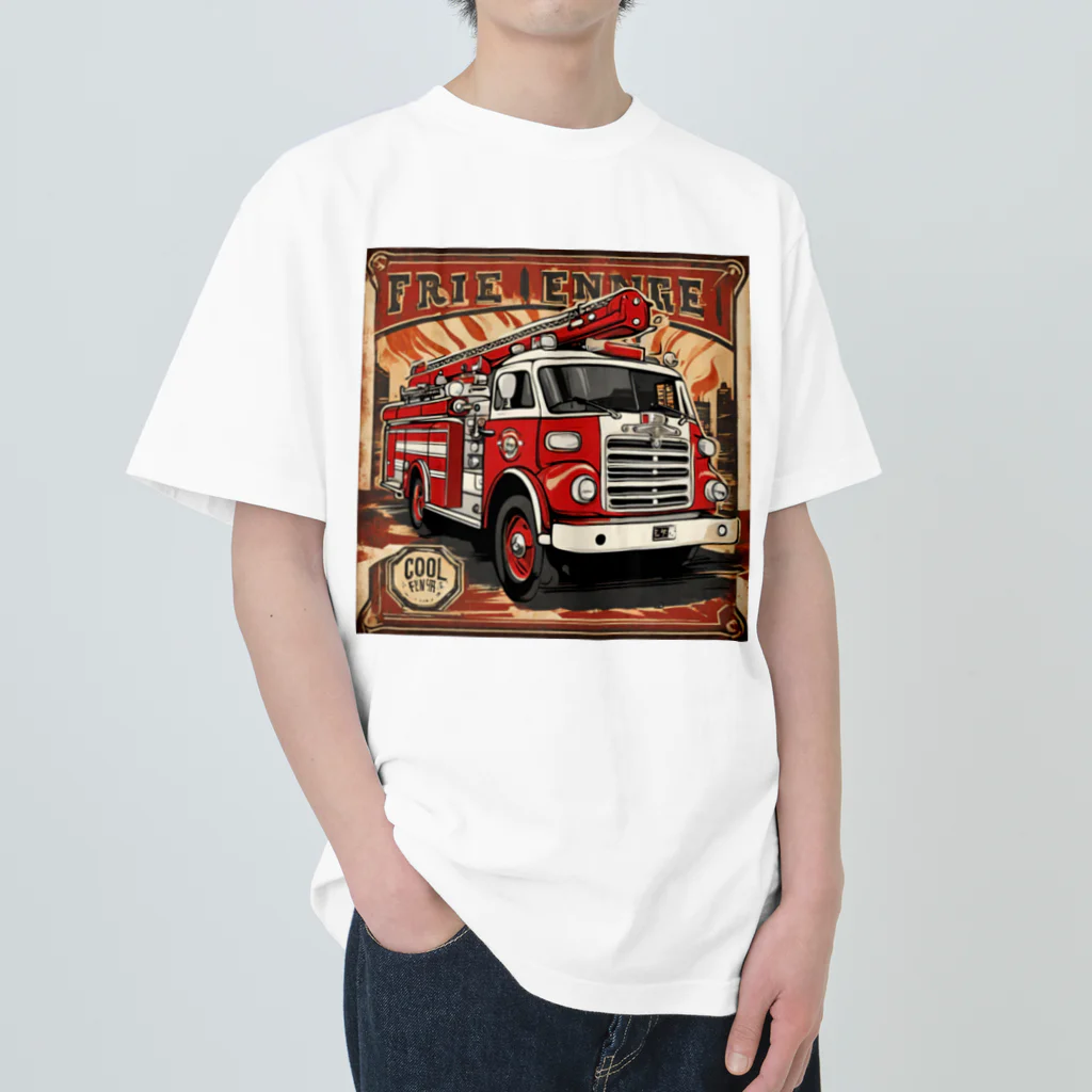 ビッグスマイルライフの消防車　cool Heavyweight T-Shirt