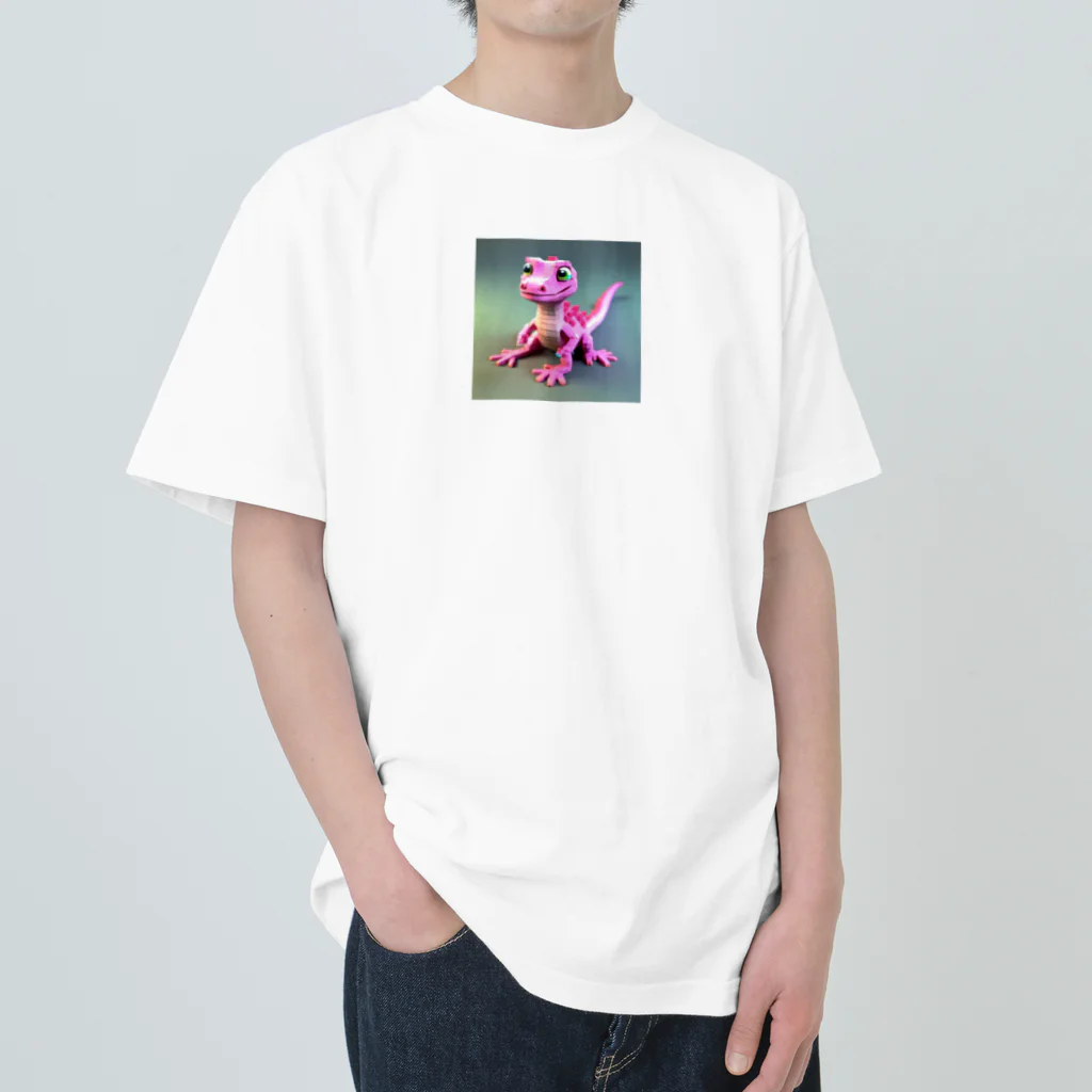 CHARONのピンクのトカゲ Heavyweight T-Shirt