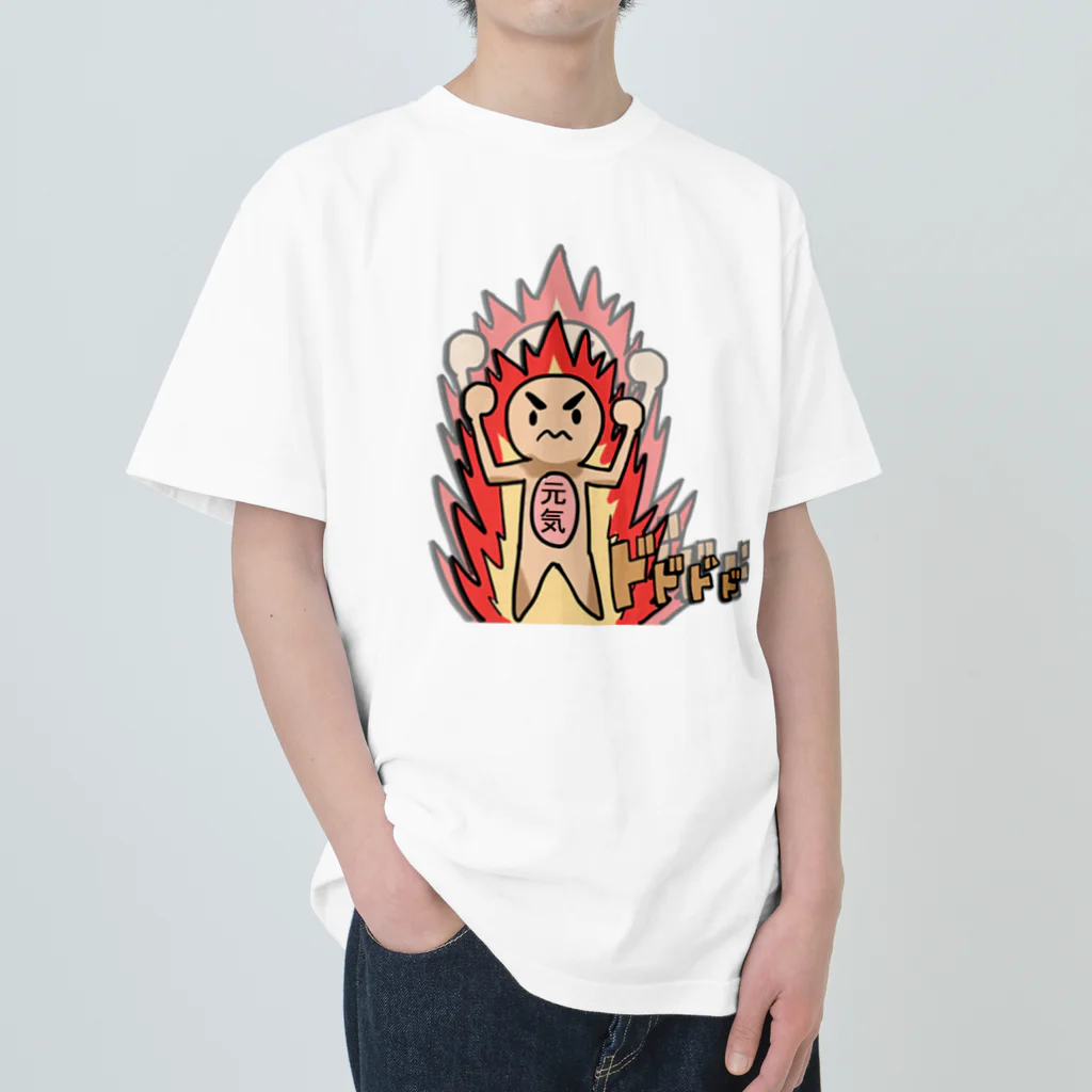 yankoumitsuのボッキー元気くん ヘビーウェイトTシャツ