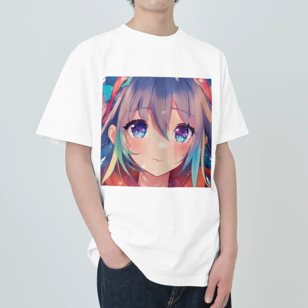 samefudeのAI美少女コレクション Heavyweight T-Shirt