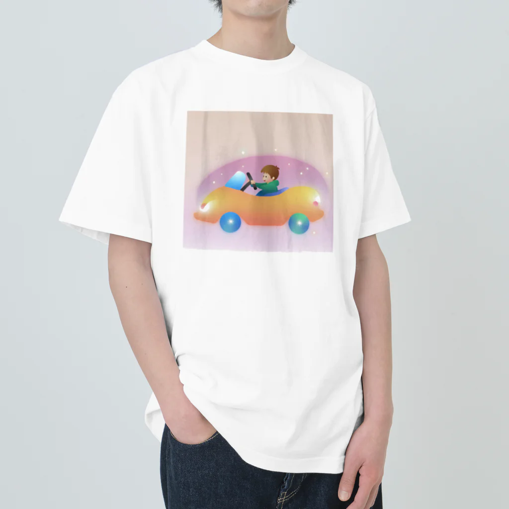 pikkekunのGo!Go!Car! ヘビーウェイトTシャツ