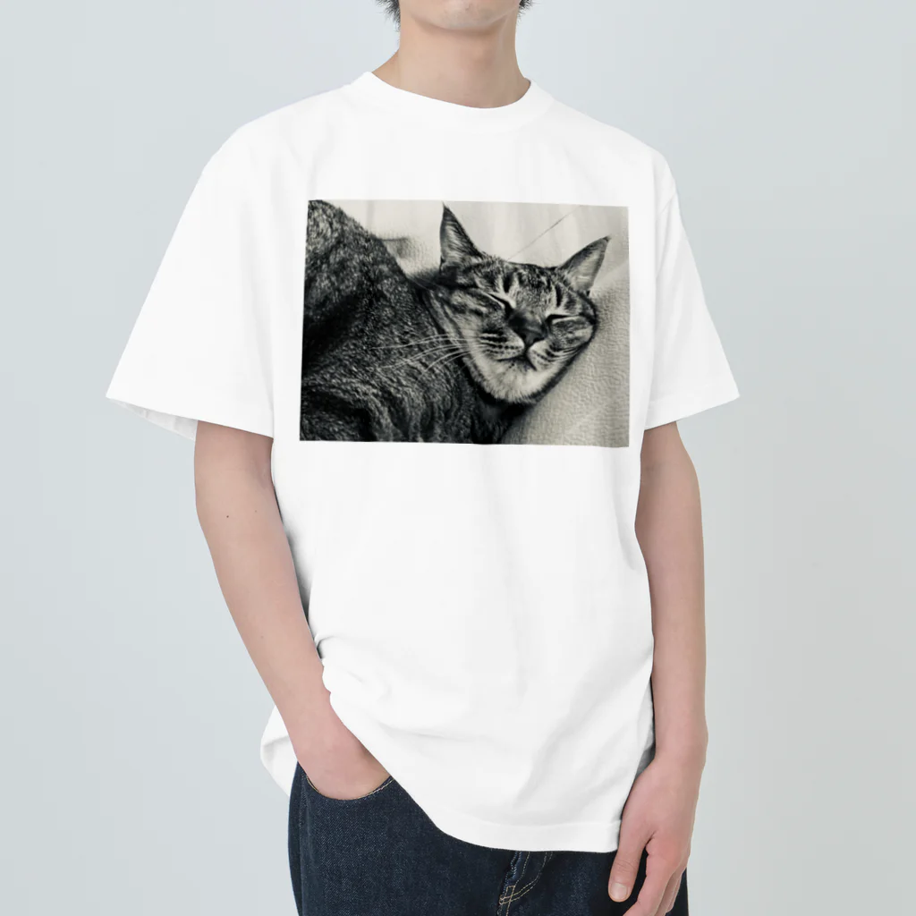 深夜の猫屋さんの深夜猫 ヘビーウェイトTシャツ