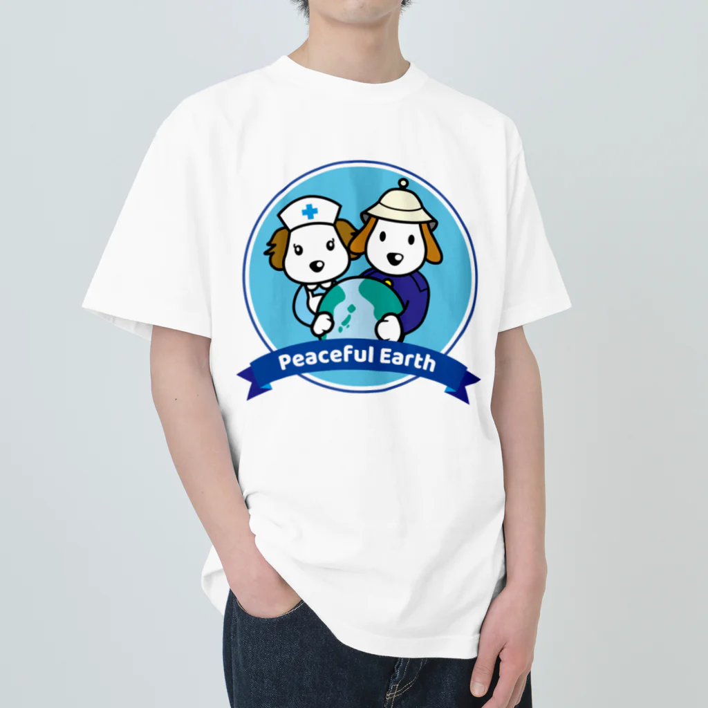 Link Creation online SHOPのPeaceful Earth ヘビーウェイトTシャツ