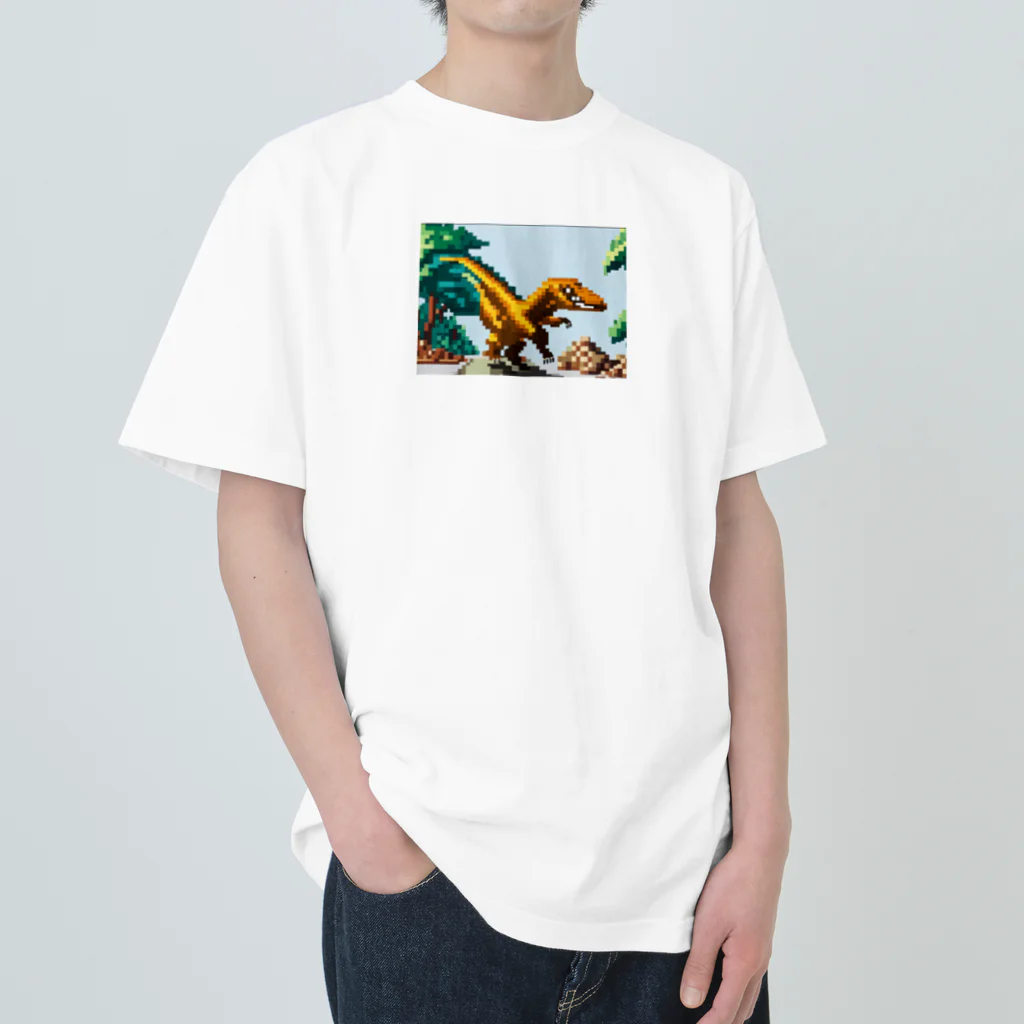 iikyanの恐竜㊲　オヴィラプトル ヘビーウェイトTシャツ