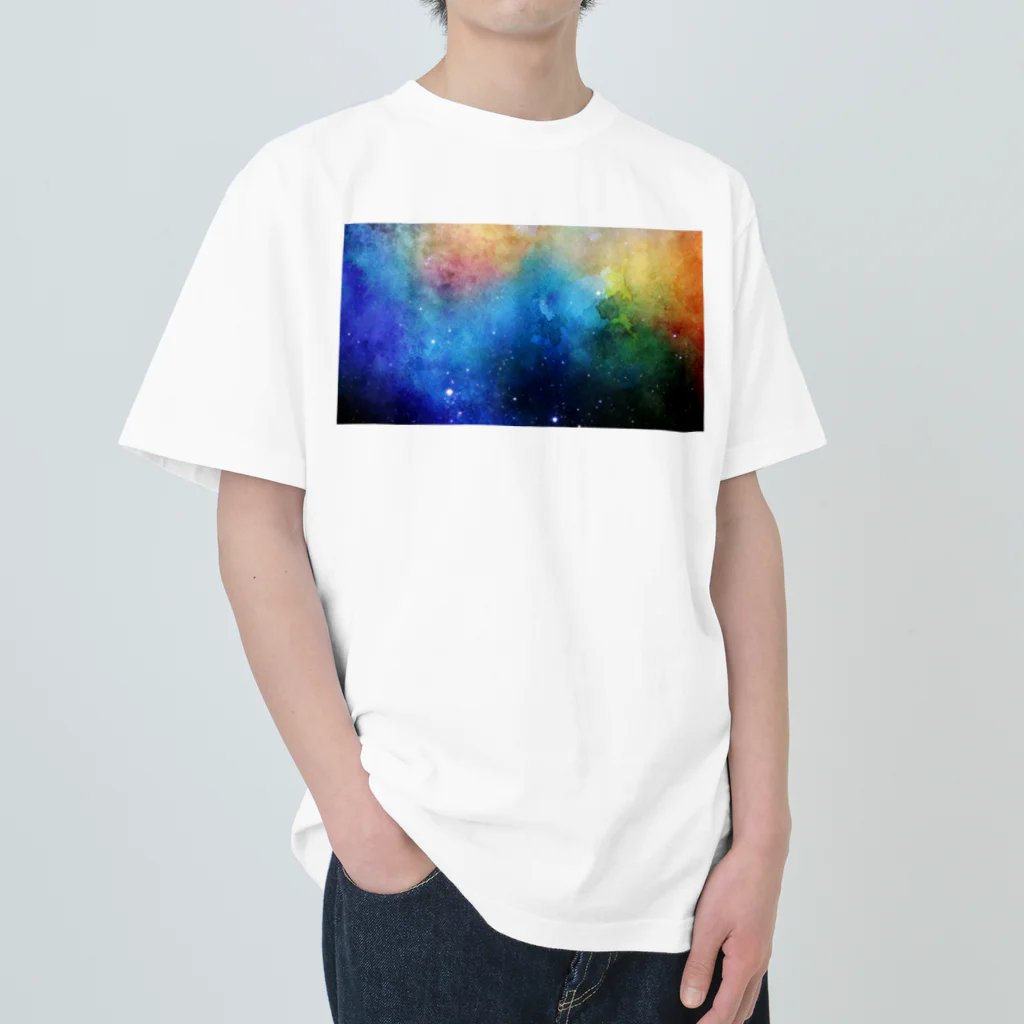 星のすみかの宇宙にとけこむ夜 Heavyweight T-Shirt