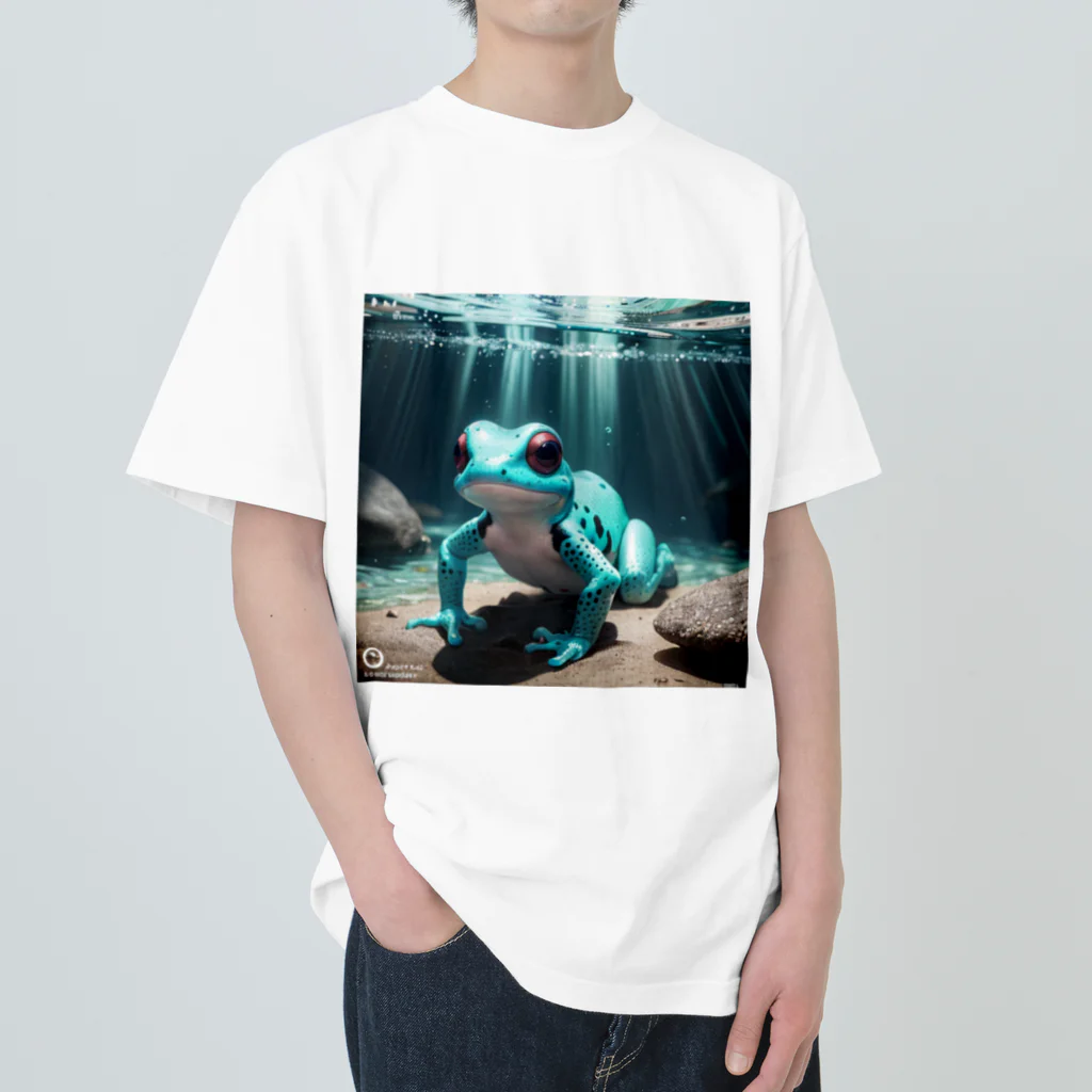 人魚の夢の新種発見ヤドクガエル Heavyweight T-Shirt