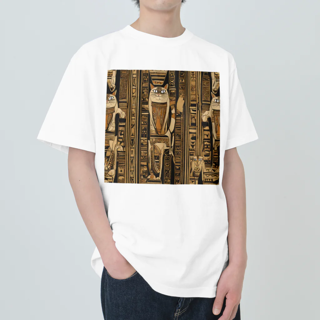 maeken work shopipの猫神官 Heavyweight T-Shirt