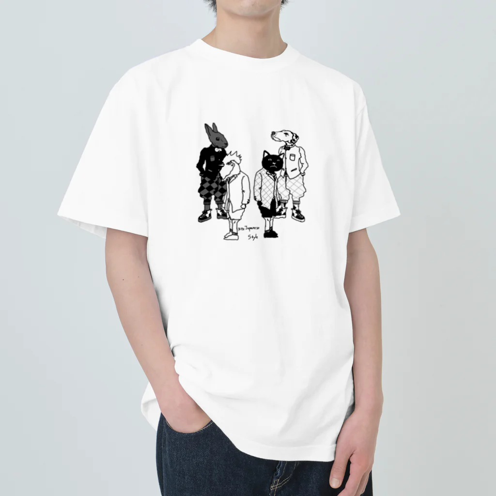 NEOJAPANESESTYLE                               のanimals Heavyweight T-Shirt