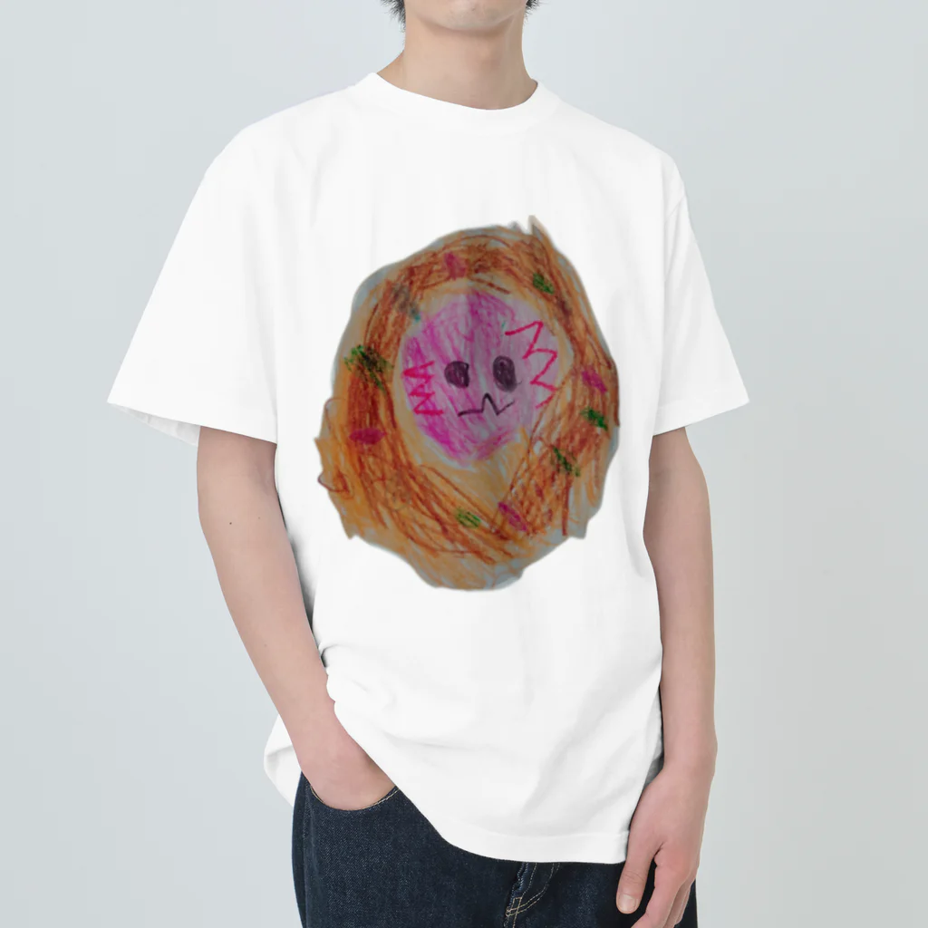 niconico shopのらくがきうーぱーちゃん コロッケ Heavyweight T-Shirt