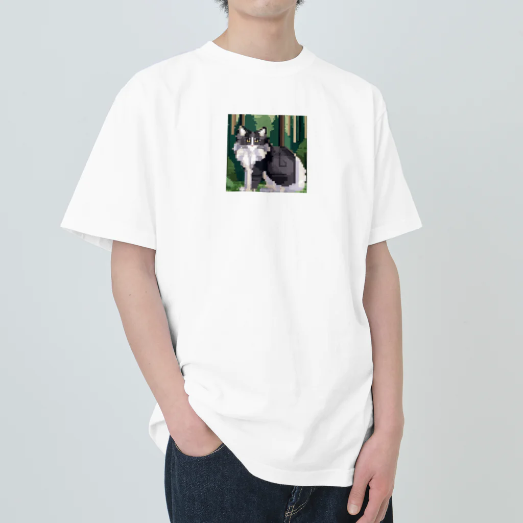 kindonesiaのドット絵のアメリカンショートヘア Heavyweight T-Shirt