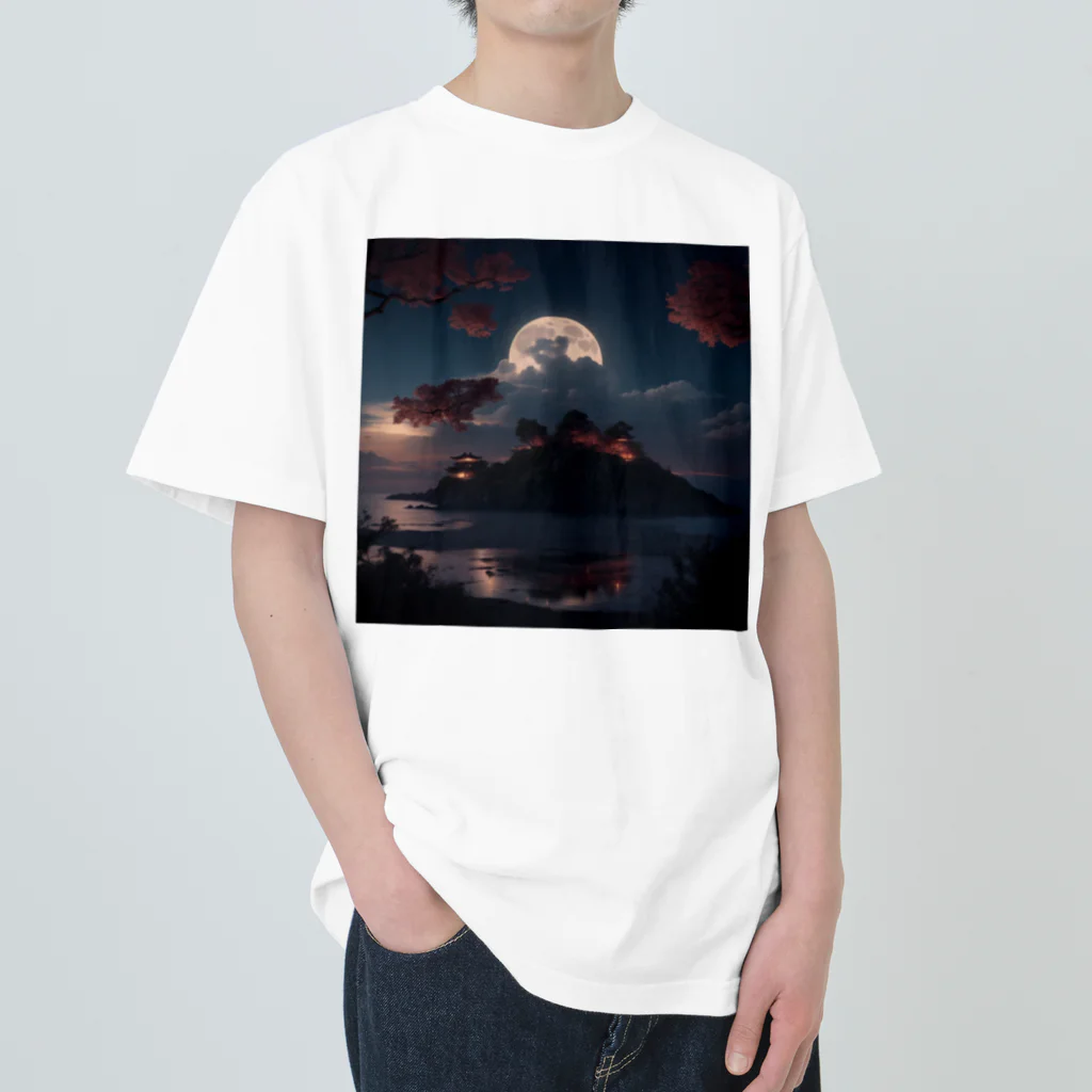 SetsunaAIの綺麗な夜空のグッズ Heavyweight T-Shirt