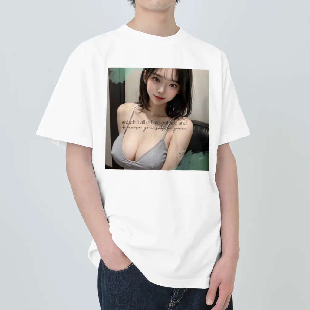 sounya sounyaの美女 図鑑（ニットブラ） Heavyweight T-Shirt