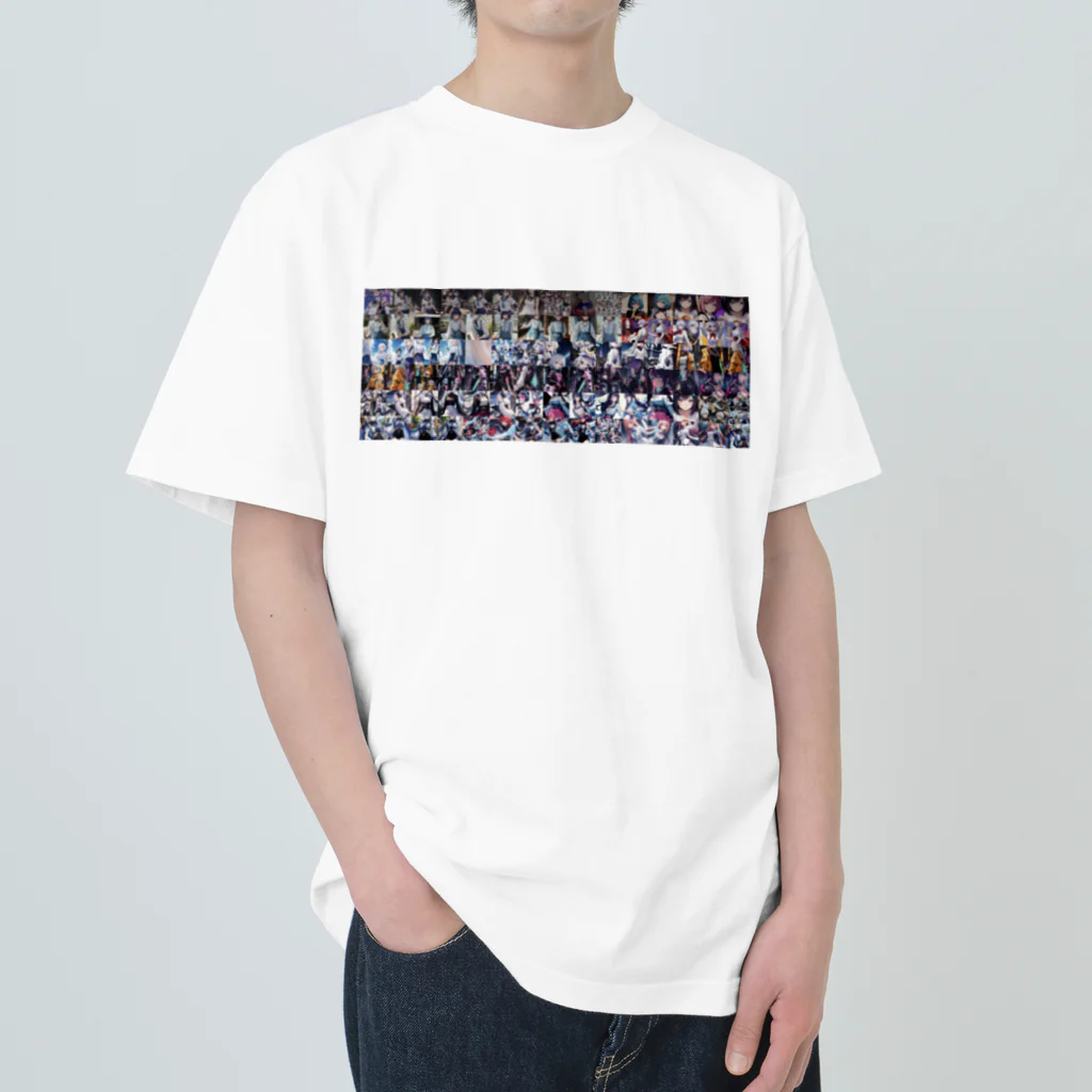 ポジパレード 🎉の可愛イラてんこ盛りちゃん Heavyweight T-Shirt