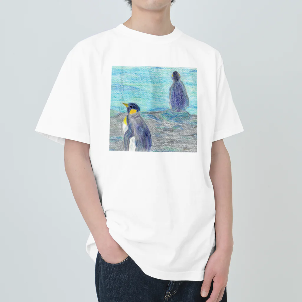 つぎのラピス島ペンギン Heavyweight T-Shirt