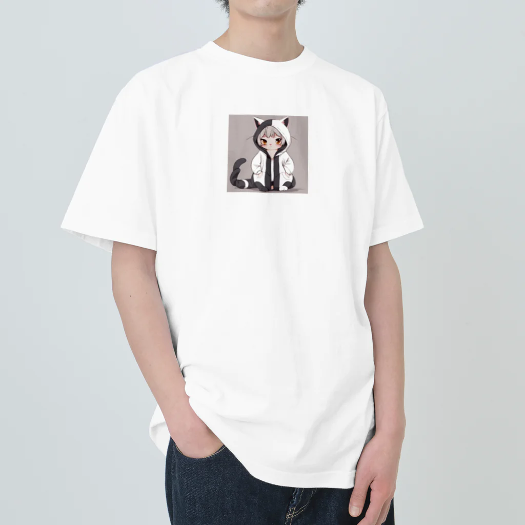 master11のネコ　グッズ ヘビーウェイトTシャツ