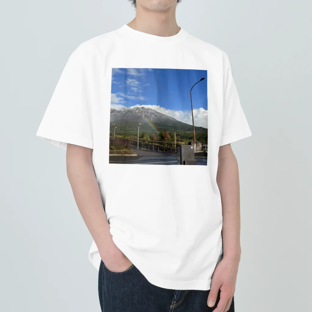 machicoの旅の風景（虹） Heavyweight T-Shirt