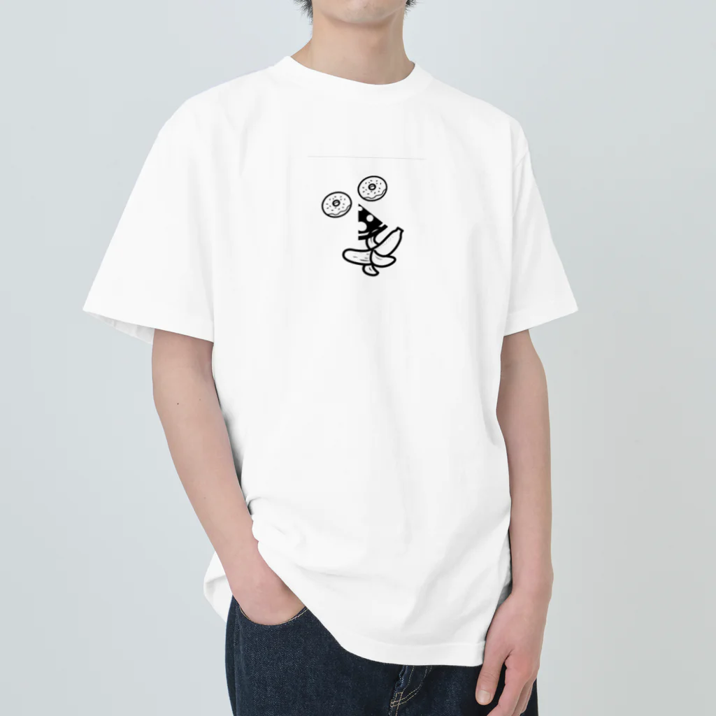 yokosonの食べ物アート顔 Heavyweight T-Shirt
