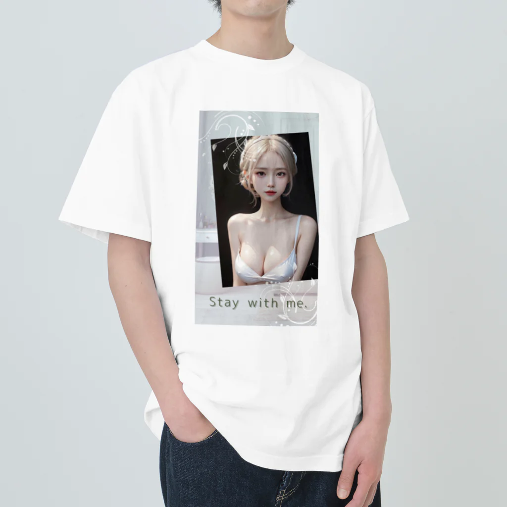 sounya sounyaの美女 図鑑（Stay with me.） Heavyweight T-Shirt