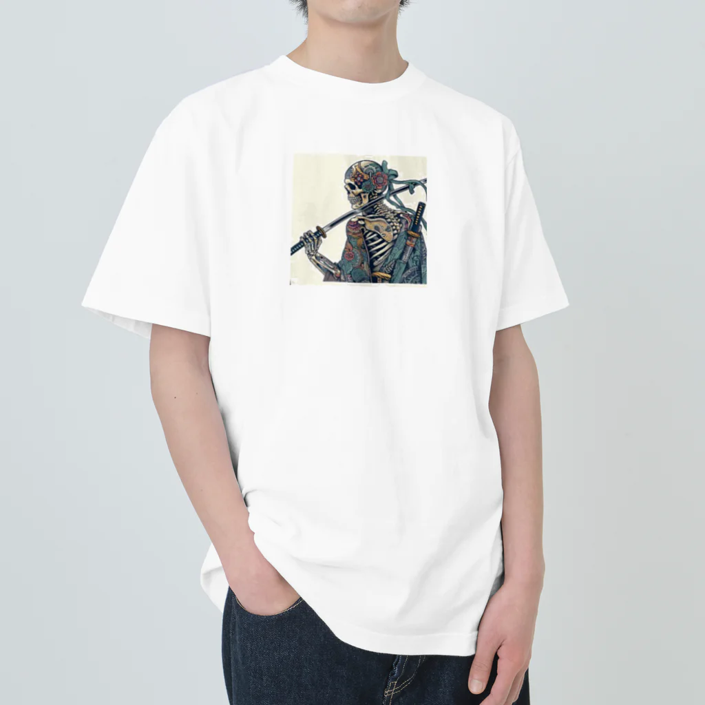 yukikinoの侍ドクロ Heavyweight T-Shirt