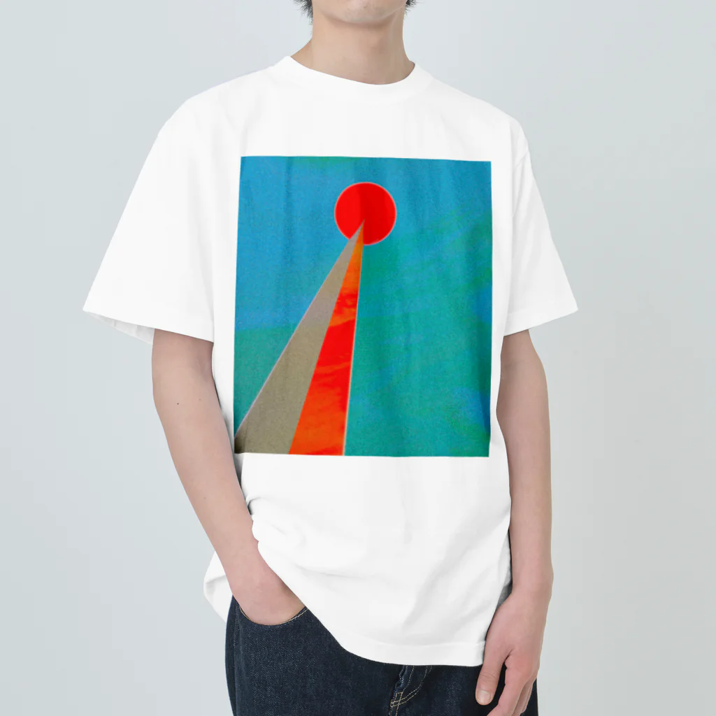 水草の太陽へと至る塔 Heavyweight T-Shirt