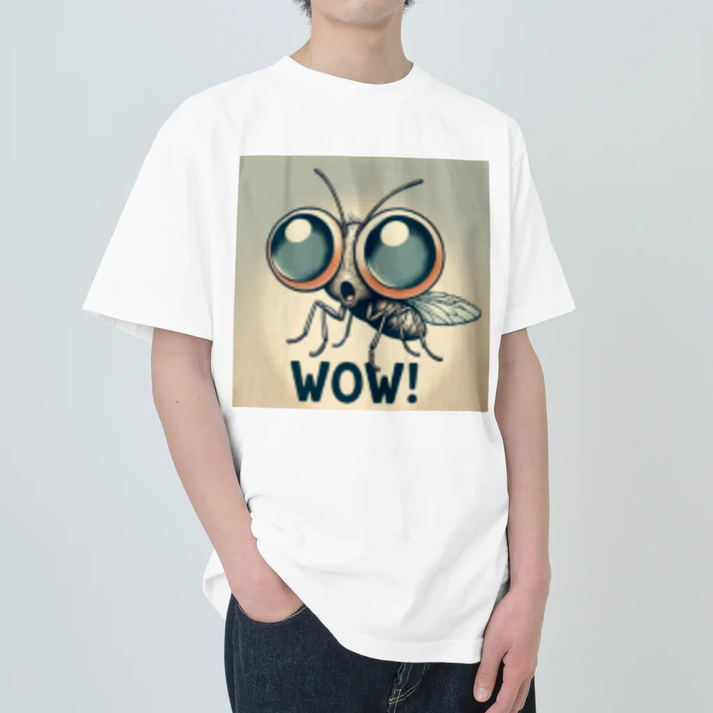 nomkyonのWoW！昆虫！No4 ヘビーウェイトTシャツ