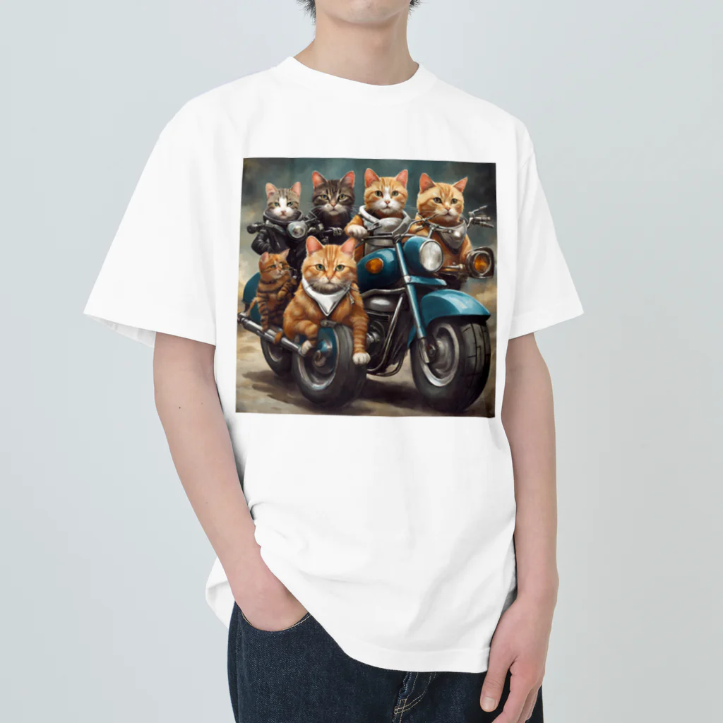 keita spade♠️の猫の暴走族 ヘビーウェイトTシャツ