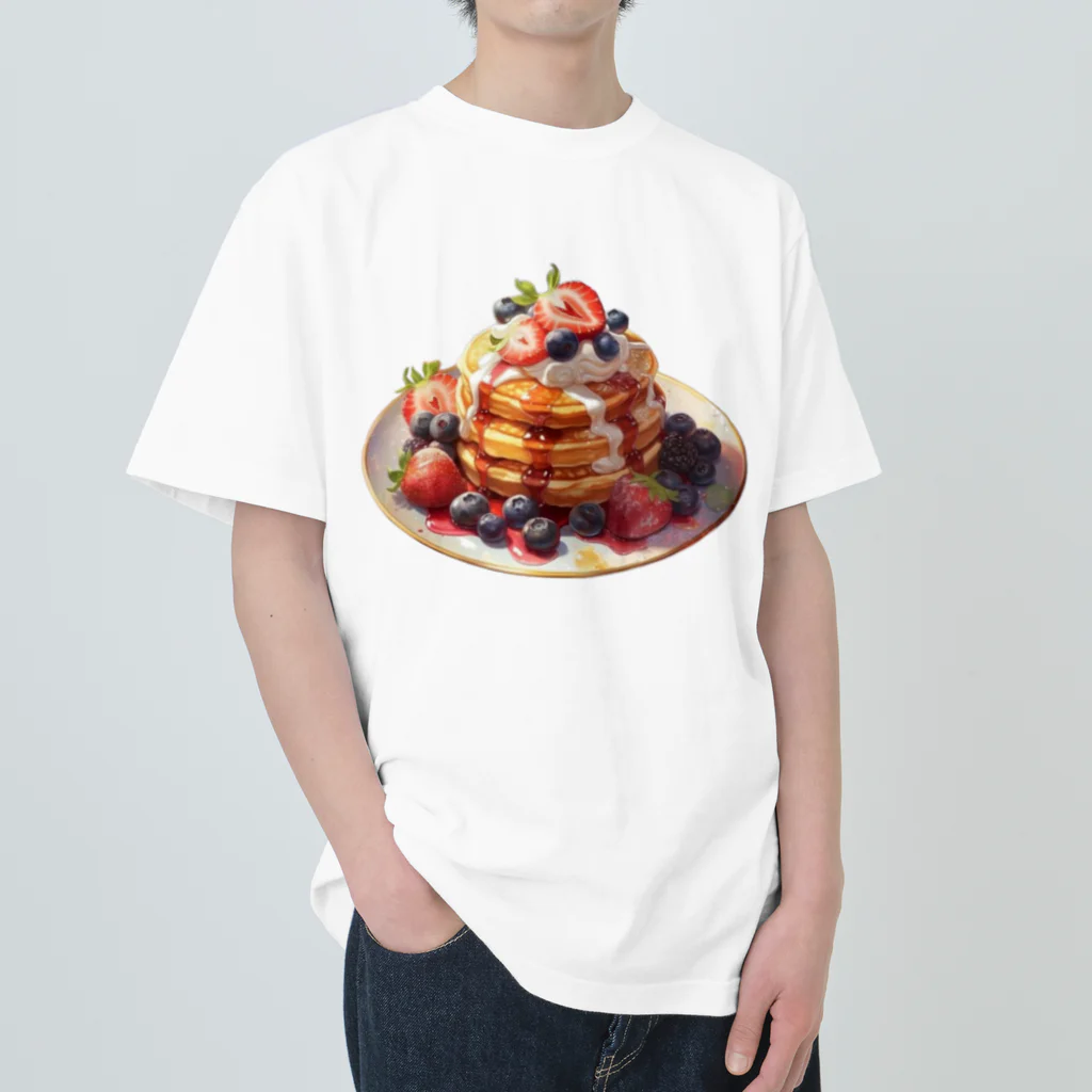 rakuのデコレーションホットケーキ ヘビーウェイトTシャツ