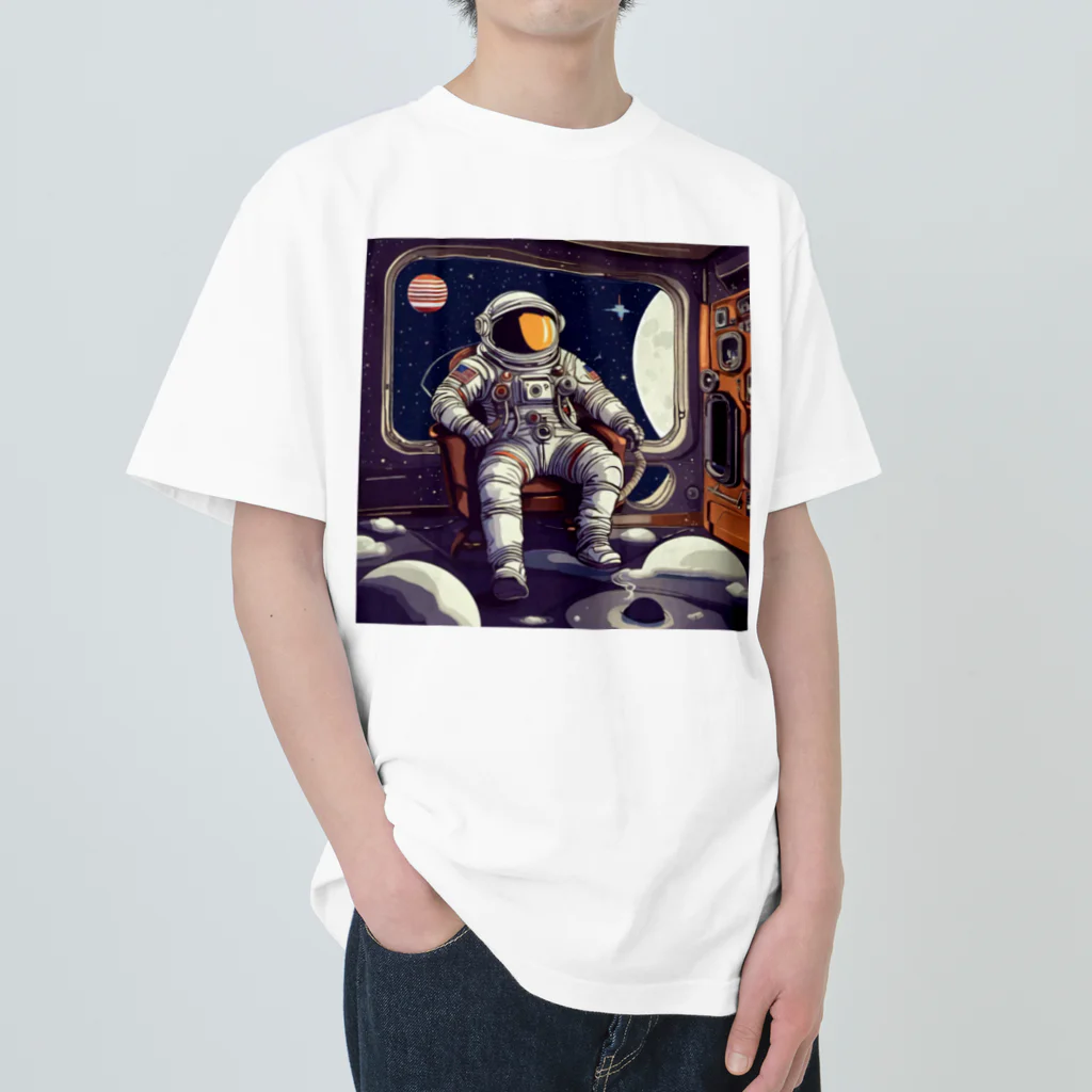 宇宙開発デザイン科のスペースマフィアのボス Heavyweight T-Shirt