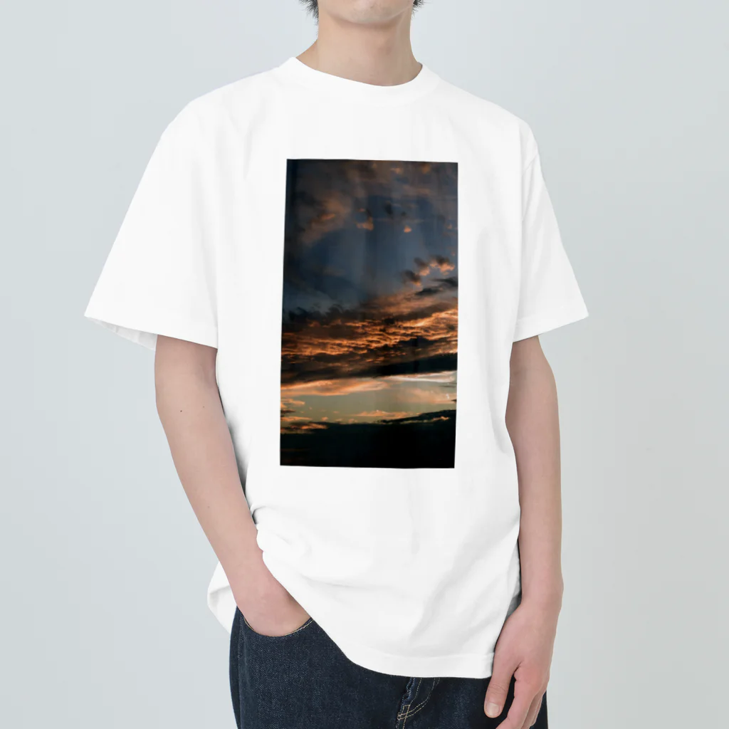 pict_tmfmの夕焼け＠葉山 Heavyweight T-Shirt