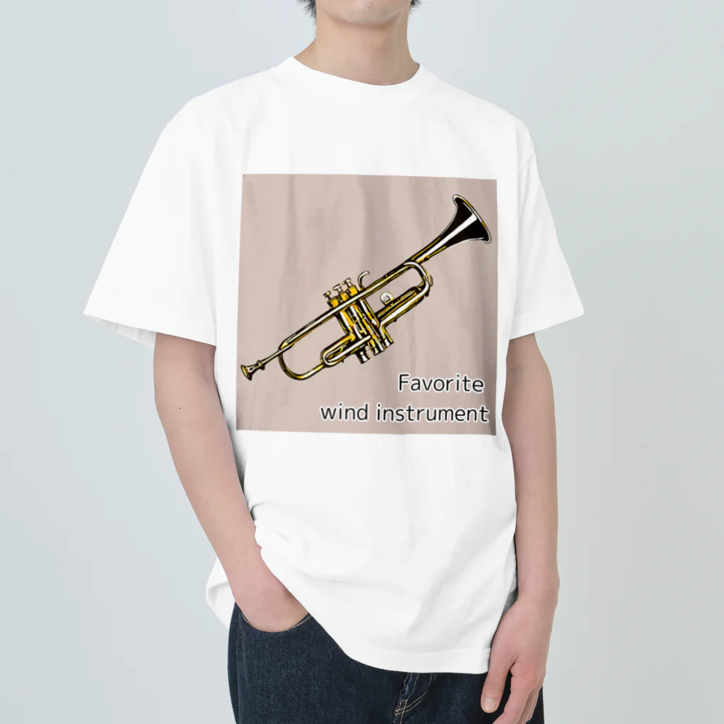 TOMATO913のFavorite wind instrument ～Trumpet～ ヘビーウェイトTシャツ