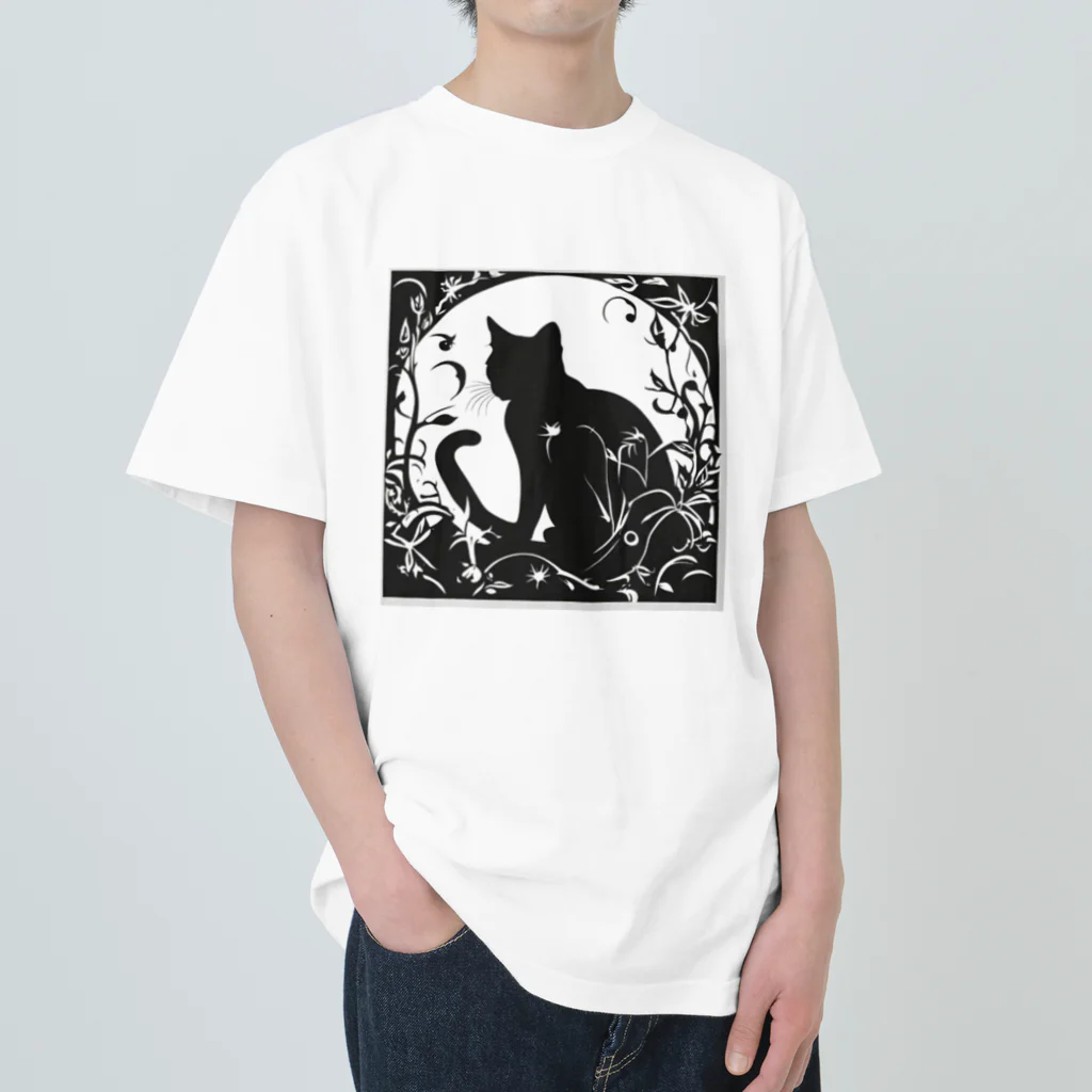 mini_asuの夢見る猫 ヘビーウェイトTシャツ