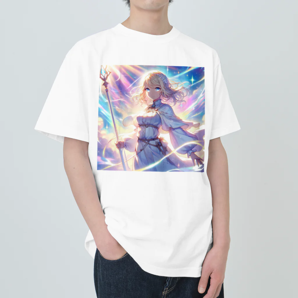 Sesilionの天空の女勇者 ヘビーウェイトTシャツ