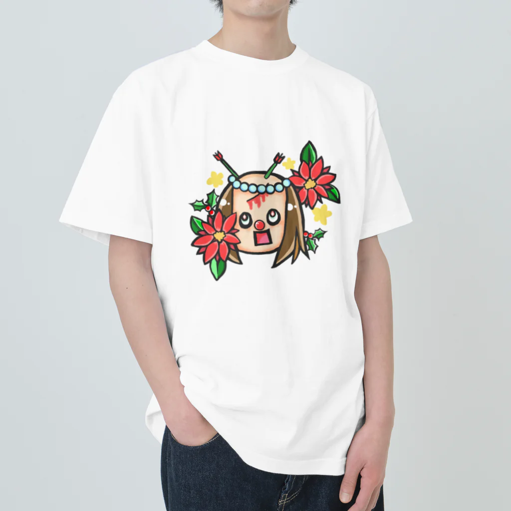 Shou3s-Storeのおちむしゃ Xmas ver Heavyweight T-Shirt