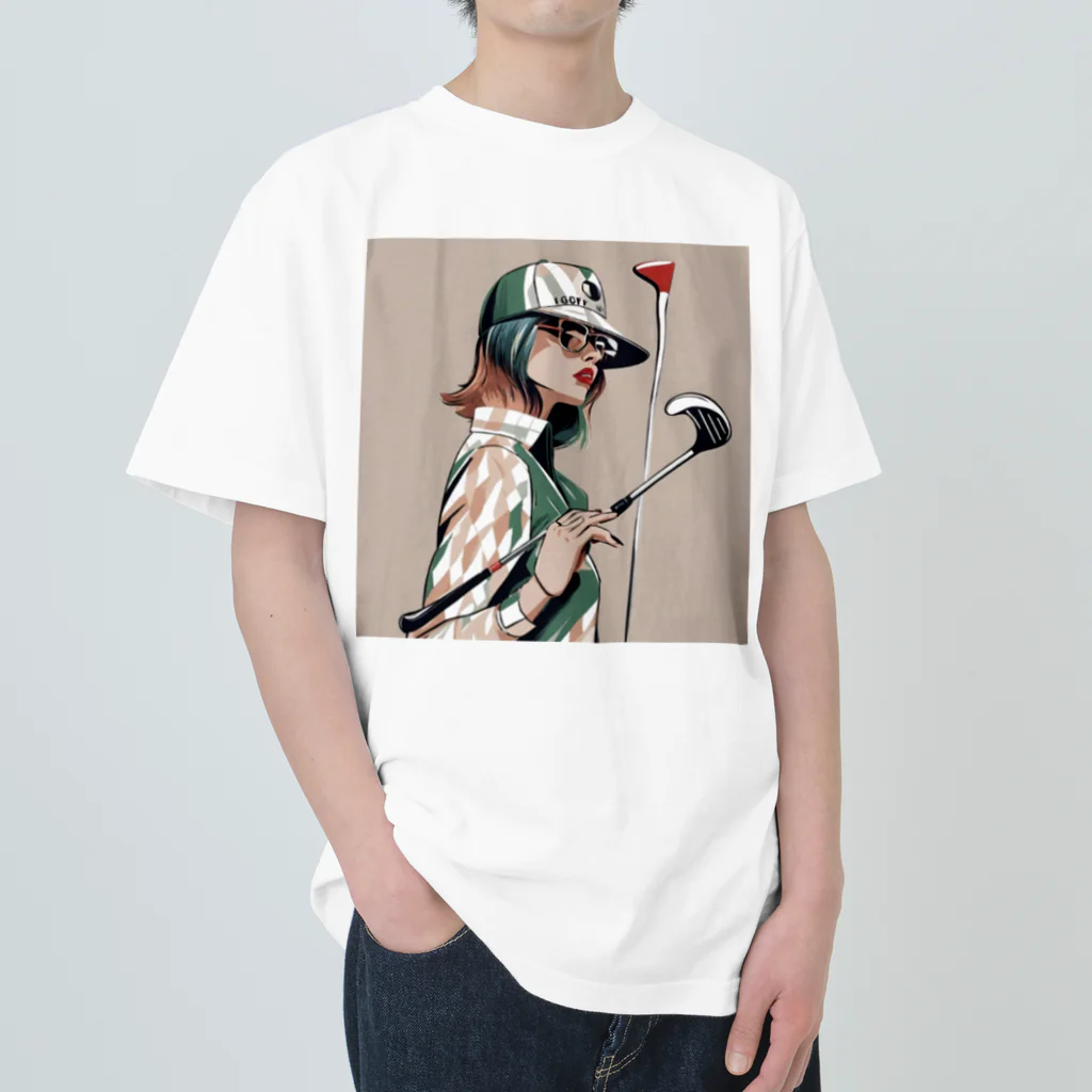 BIRDIE_GIRLのおしゃれゴルフ Heavyweight T-Shirt