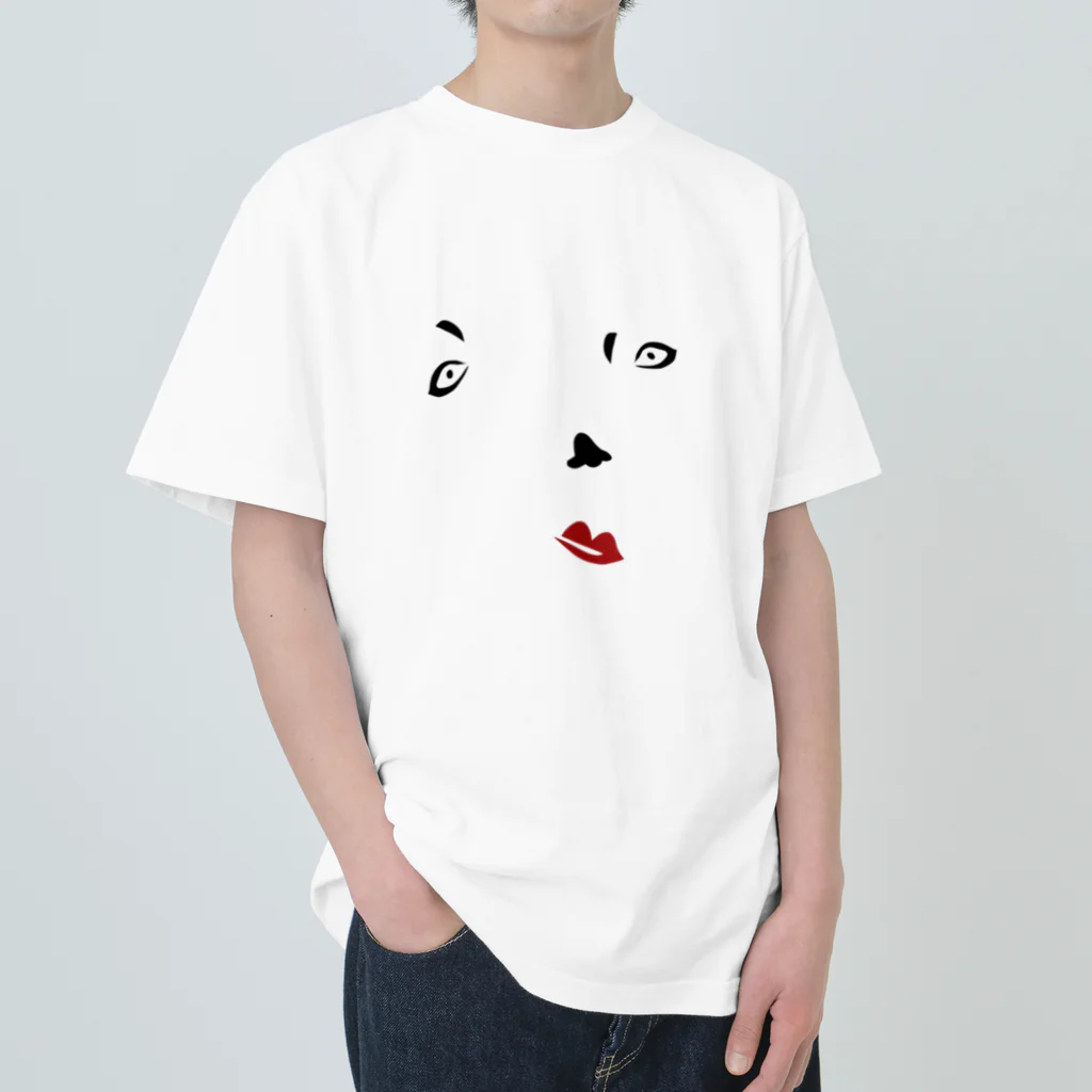 IHYLIの福笑い Heavyweight T-Shirt