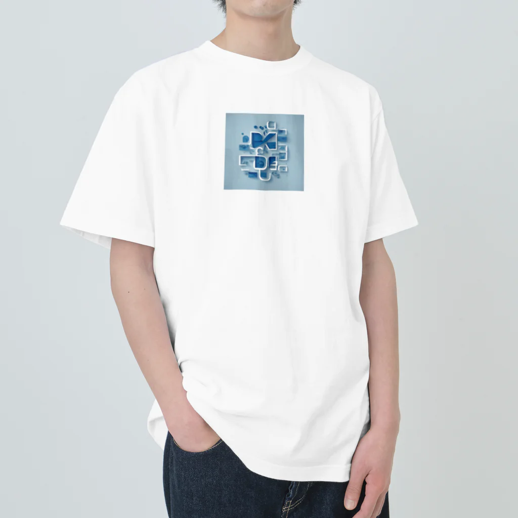 Blue: ユニークな雑貨の宝庫の青のアート Heavyweight T-Shirt