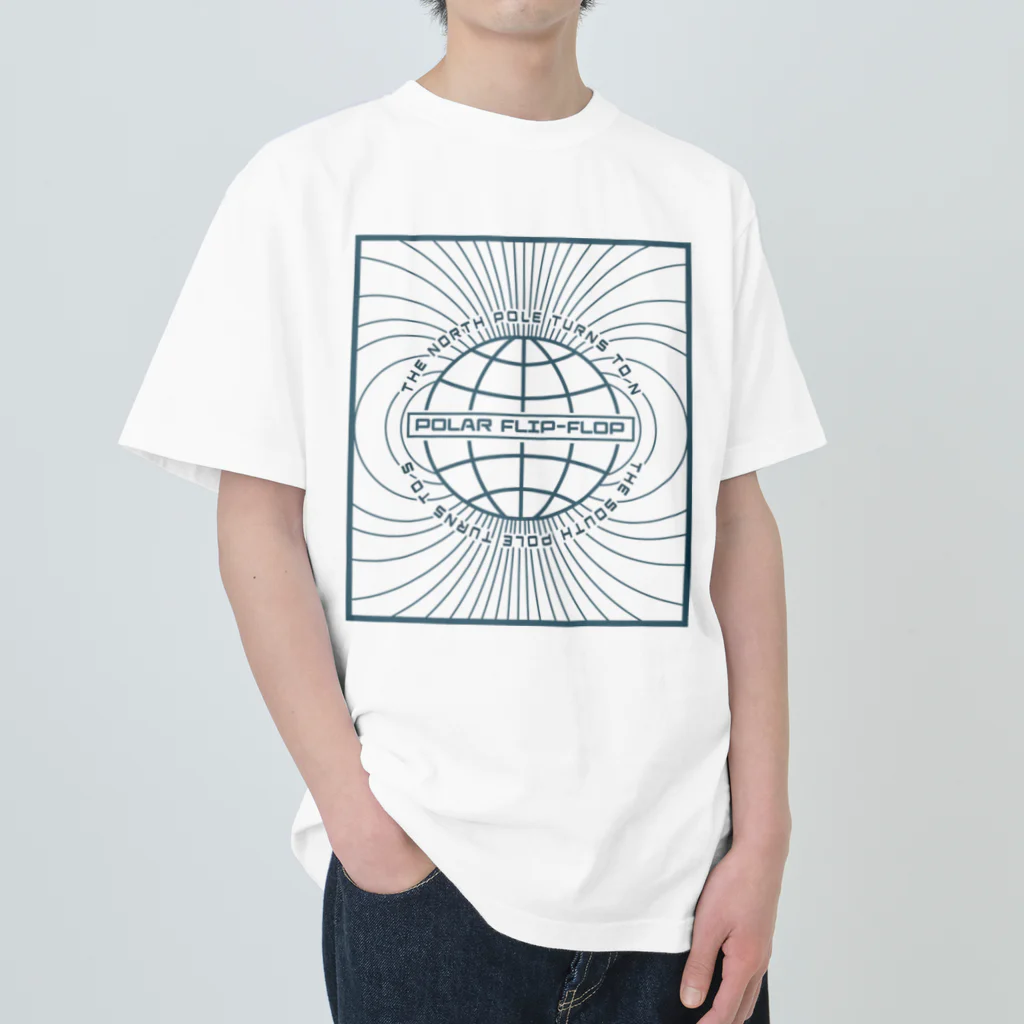 シマシマさぼてんの地磁気逆転 Heavyweight T-Shirt