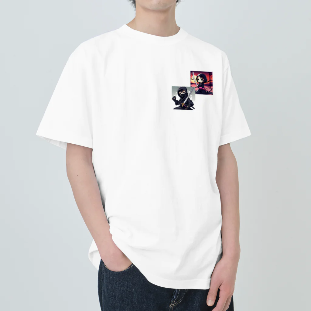 tyak35の忍者　くのいち Heavyweight T-Shirt